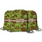 Green & Brown Toile String Backpack - MAIN