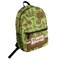 Green & Brown Toile Student Backpack Front