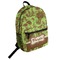 Green & Brown Toile Student Backpack (Personalized)