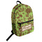 Green & Brown Toile Student Backpack (Personalized)