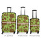 Green & Brown Toile Suitcase Set 1 - APPROVAL