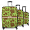 Green & Brown Toile Suitcase Set 1 - MAIN