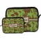Green & Brown Toile Tablet Sleeve (Size Comparison)