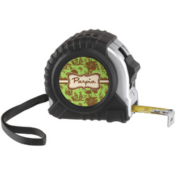 Green & Brown Toile Tape Measure (25 ft) (Personalized)