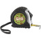 Green & Brown Toile Tape Measure - 25ft - front