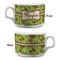 Green & Brown Toile Tea Cup - Single Apvl