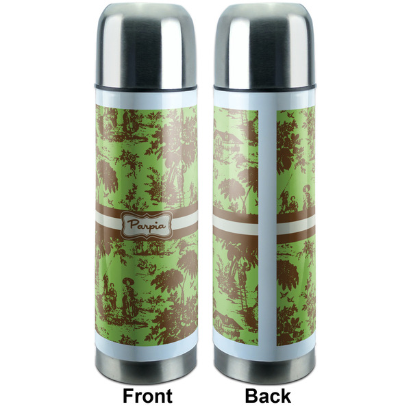 Green & Brown Toile Thermos - Apvl
