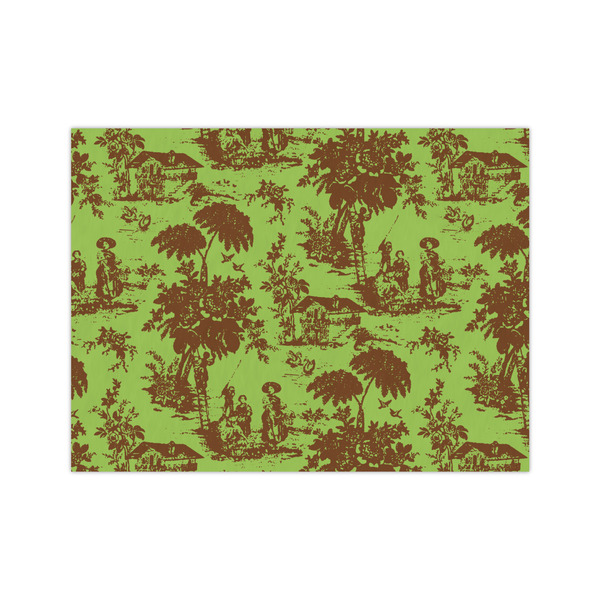 Custom Green & Brown Toile Tissue Paper Sheets - Medium - Heavyweight