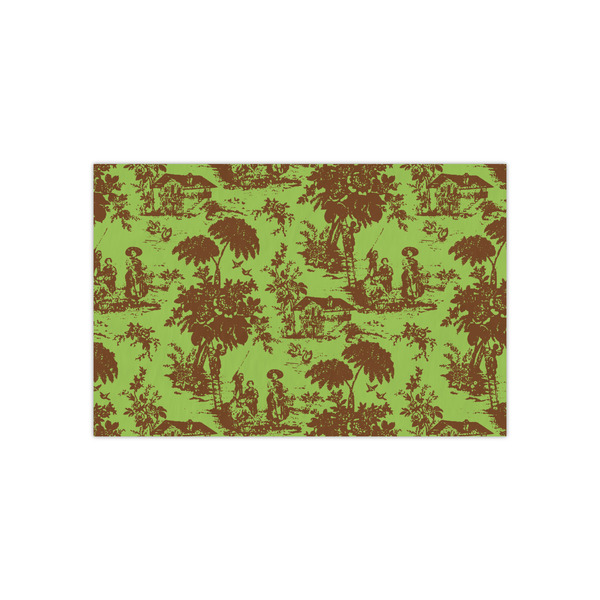 Custom Green & Brown Toile Small Tissue Papers Sheets - Heavyweight