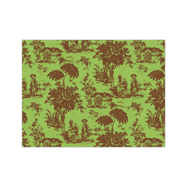 Custom Green & Brown Toile Medium Tissue Papers Sheets - Lightweight