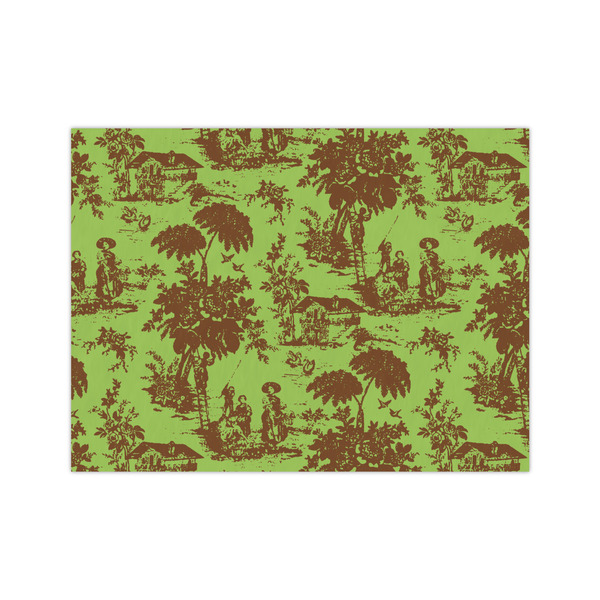 Custom Green & Brown Toile Tissue Paper Sheets - Medium - Lightweight