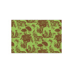 Green & Brown Toile Small Tissue Papers Sheets - Lightweight