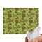 Green & Brown Toile Tissue Paper Sheets - Main