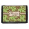 Green & Brown Toile Trifold Wallet