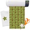 Green & Brown Toile Heat Transfer Vinyl Sheet (12"x18")