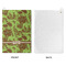 Green & Brown Toile Waffle Weave Golf Towel - Approval
