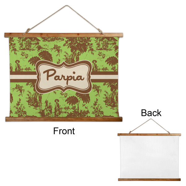 Green & Brown Toile Wall Hanging Tapestry - Landscape - APPROVAL