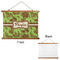 Green & Brown Toile Wall Hanging Tapestry - Landscape - APPROVAL