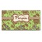 Green & Brown Toile Wall Mounted Coat Hanger - Front View