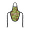 Green & Brown Toile Wine Bottle Apron - FRONT/APPROVAL