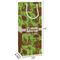 Green & Brown Toile Wine Gift Bag - Dimensions