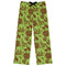 Green & Brown Toile Womens Pajama Pants - S
