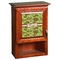 Green & Brown Toile Wooden Cabinet Decal (Medium)