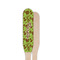 Green & Brown Toile Wooden Food Pick - Paddle - Single Sided - Front & Back