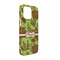 Green & Brown Toile iPhone 13 Case - Angle