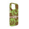 Green & Brown Toile iPhone 13 Mini Case - Angle