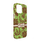 Green & Brown Toile iPhone 13 Pro Case - Angle