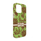 Green & Brown Toile iPhone Case - Plastic - iPhone 13 Pro (Personalized)