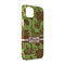 Green & Brown Toile iPhone 14 Pro Case - Angle