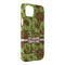 Green & Brown Toile iPhone 14 Pro Max Case - Angle