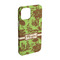 Green & Brown Toile iPhone 15 Case - Angle