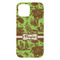 Green & Brown Toile iPhone 15 Pro Max Case - Back