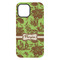 Green & Brown Toile iPhone 15 Pro Max Tough Case - Back