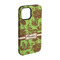 Green & Brown Toile iPhone 15 Pro Tough Case - Angle