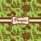 Green & Brown Toile
