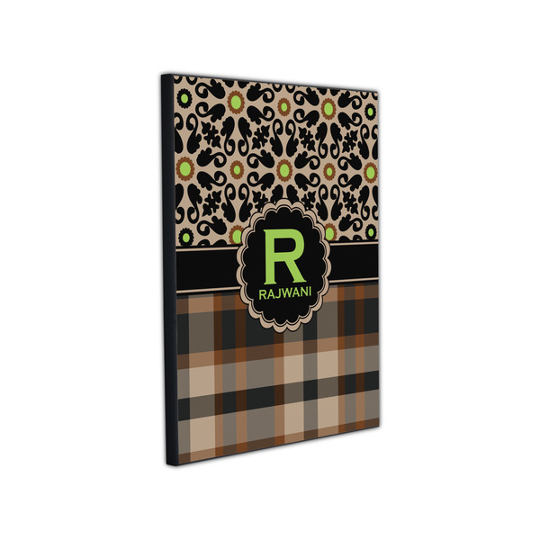 Moroccan Mosaic & Plaid 11x14 Wood Print - Angle View