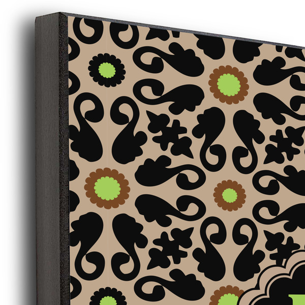 Moroccan Mosaic & Plaid 11x14 Wood Print - Closeup