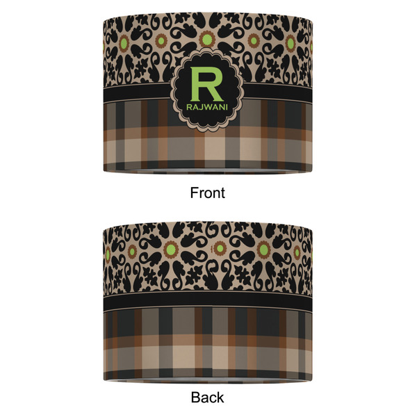 Moroccan Mosaic & Plaid 12" Drum Lampshade - APPROVAL (Fabric)