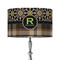 Moroccan Mosaic & Plaid 12" Drum Lampshade - ON STAND (Fabric)