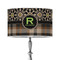 Moroccan Mosaic & Plaid 12" Drum Lampshade - ON STAND (Poly Film)