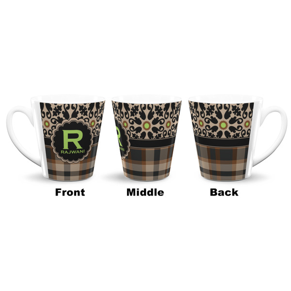 Moroccan Mosaic & Plaid 12 Oz Latte Mug - Approval