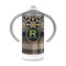 Moroccan Mosaic & Plaid 12 oz Stainless Steel Sippy Cups - FRONT