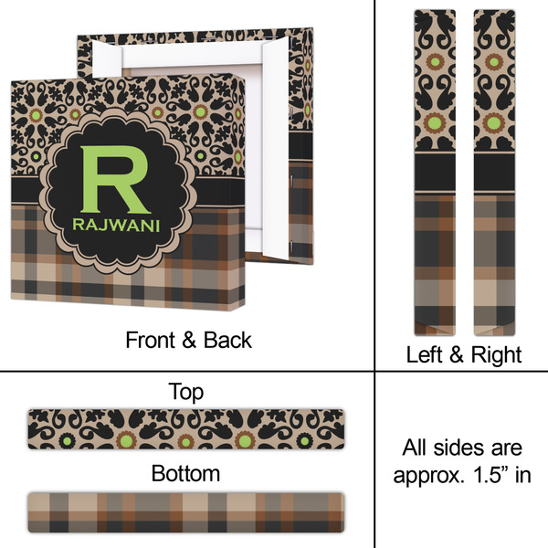 Moroccan Mosaic & Plaid 12x12 - Canvas Print - Approval