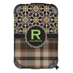 Moroccan Mosaic & Plaid Kids Hard Shell Backpack (Personalized)