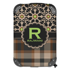 Moroccan Mosaic & Plaid Kids Hard Shell Backpack (Personalized)