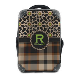 Moroccan Mosaic & Plaid 15" Hard Shell Backpack (Personalized)